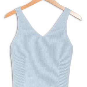 Vince Textured Ribbed Knit Tank Top Small